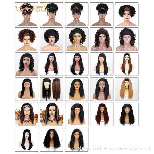 Long Throw On And Go Super Easy Headband Wigs Non Lace Glueless For Wavy Hair Half Wigs Beginner Friendly DIY Hair Wigs